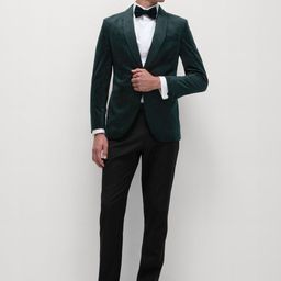 Marks & Spencer Men Geometric Checked without Longline Tailored Jacket image 5
