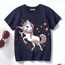 INCLUD Girls Graphic Printed Round Neck T-shirt-image-93