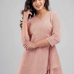 Rangun Women Floral Printed V-Neck Anarkali Kurti-picture-8