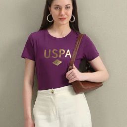 U.S. Polo Assn. Purple Graphic Print T-Shirt-picture-49