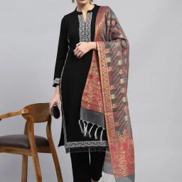 Monte Carlo Multicolor Printed Stole-6