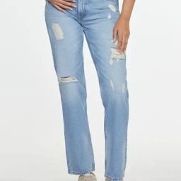 GUESS JEANS G08 Blue Mid Rise Regular Fit Basic Denim Jeans-image-37