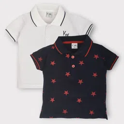 BAESD Boys 2 Printed Polo Collar T-shirt-image-50
