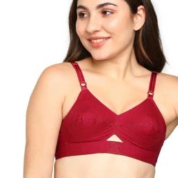 BLOSSOM Maroon Full Coverage Everyday Bra-12