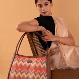 ZOUK Tidal Wave Printed Shoulder Handbag-93