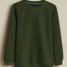 Allen Solly Junior Boys Self Design Round Neck Sweatshirt-picture-21