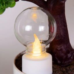 Homesake White Plastic Lantern Hurricane Lamp and Wall Hanging Led Candle - Set of 4-13