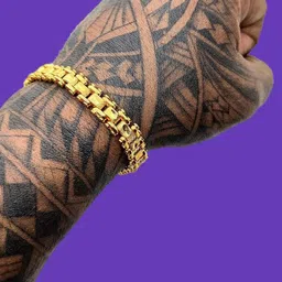 Dynamic Retail Global Men Gold-Plated Link Bracelet-image-49