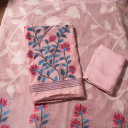 GAJARAI Floral Woven Design Unstitched Dress Material-image-59