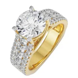 Emori 14k Yellow Gold & Diamond Solitaire Band Engagement Ring-image-91