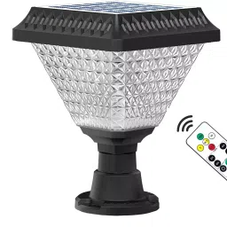 Homehop HHSOL-13 Acrylonitrile Butadiene Styrene 10 W Floor and Wall Mount 600 gm Cool White, Warm Light, Warm White and RGB Colors Waterproof Pillar Wall Lamp-image-44