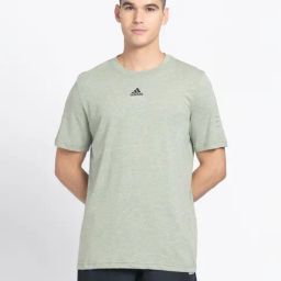 adidas Light Olive Regular Fit Sports T-Shirt-image-94