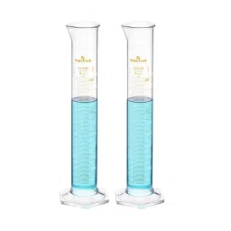 Supertek 500 ml QR Coded Measuring Cylinder Hexagonal Base Class A ISI Mark with Pour Out, Individual Works Certificate, 77.504.0500QI (Pack of 2)-13