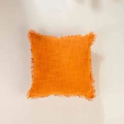 Freedom Tree Orange Polyblend Weave Cushion Cover - 16 x 16 Inches-54