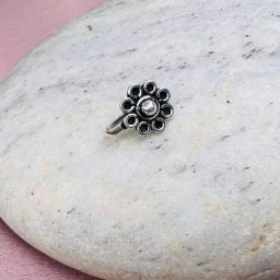 Arte Jewels 92.5 Silver Handcrafted Nosepin-picture-37