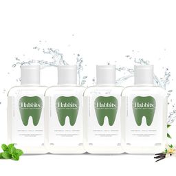 HABBITS Set Of 4 Sensitivity Relief Natural Vanilla & Hemp Mouthwash-250 ml Each image 1