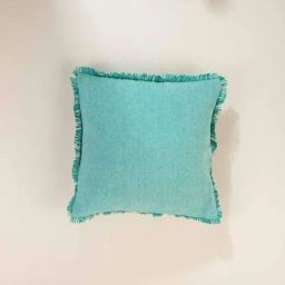 Freedom Tree Aqua Green Pure Cotton Cushion Cover- 16 x 16 Inches-image-38