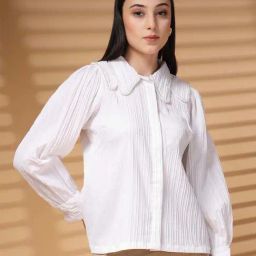 Melon By plusS White Plain Shirt-picture-42