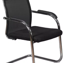 KVS India Fixed Mesh Leatherette Office Executive Chair Pack of 5-image-5