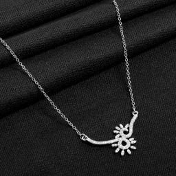 The Real Effect London Silver Pendant with Chain for Women-image-99