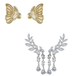 Pinapes Geometric Drop Earrings-12