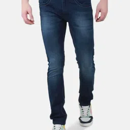 Duke Dark Blue Slim Fit Stretchable Jeans-picture-11