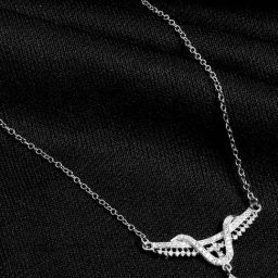 The Real Effect London Silver Pendant with Chain for Women-image-72