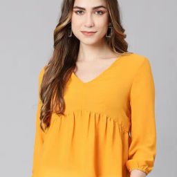 Oxolloxo Orange Regular Fit Top-image-103