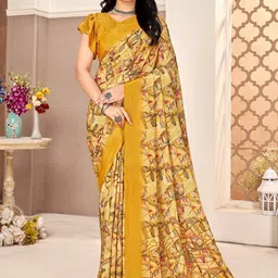KALINI Poly Crepe Designer Saree-picture-16