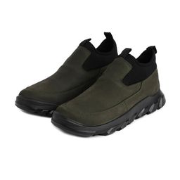 ERGON Men Solid Leather Round Toe Slip-On Sneakers-image-56