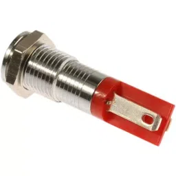 RS PRO Red Panel Mount Indicator 2V DC, Mounting Hole Size 8 mm, Termination Type Solder Tab, Model No 203818 image 4