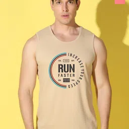 WOOSTRO Pack Of 2 Printed Combo Cotton Gym Innerwear Vests VWS26(RUN RUST)(RUN PEACH)-55