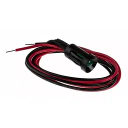 RS PRO Green Panel Mount Indicator 24V DC, Mounting Hole Size 8 mm, Termination Type Lead Wires, Model No 204091-10