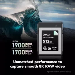 Lexar Professional CFexpress Type B Memory Card 512 GB Upto 1900 Mbps Read & 1700 Mbps Write Speed, DIAMOND image 2