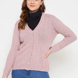 CREATIVE LINE Women Long Sleeves Woollen Cardigan-picture-26