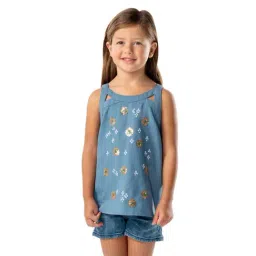Cherry Crumble By Nitt Hyman Kids Blue Embellished Top-image-87