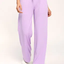 Aumbe Women Straight Fit High-Rise Trousers-picture-7