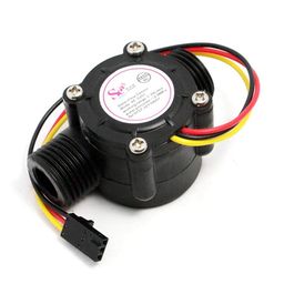 Techleads YF-S201 Water Flow Sensor Sea YFS201 Flowmeter/Hall Effect Flowmeter G1/2 1-30L per Min (1-30L/Min) 2.0 Mpa for Diy Arduino image 1