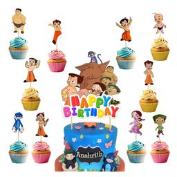 Zyozi Chota Bheem Birthday Party Supplies Cartoon Theme Party Decoration Multicolour - Pack of 11-picture-15