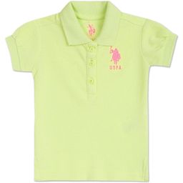 US Polo Assn Cotton Knit Half Sleeves Polo Neck T-Shirt Logo Print - Green-image-84