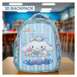 Little Munchkins 3D Embossed Sanrio Cinnamoroll Backpack for KidsDurable, Water-Resistant School Bag Light Weight Color Sky Blue- 15 Inch-image-84