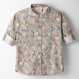 Rikidoos Full Sleeves Bear Printed Shirt - Multi Colour-picture-14