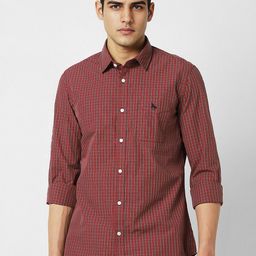 Van Heusen Sport Men Slim Fit Opaque Checked Casual Shirt-picture-38
