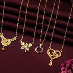 Anouk Set Of 4 Gold-Plated Brass Necklace-image-51