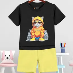 HELLCAT Boys Printed Short Sleeves T-shirt With Shorts-image-53