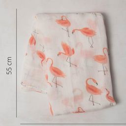 Elementary Reusable Muslin Cotton Square Nappy Set Large Pack of 4 - Multicolor (Assorted Designs) image 3