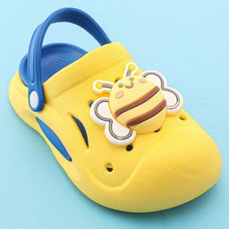 Oh! Pair Back Strap Closure Clog With Honey Bee Applique - Yellow image 3