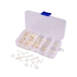 Nylon Screw Nut Washer Assortment Kit M2 M2.5 M3 M4 M5 Nylon Screws Nuts WashersNylon Fastener Kit With Plastic Storage Box Nylon Hardware Set For Electronics Model Making and DIY Projects - RS2794Nylon Screw Nut Washer Assortment Kit M2 M2.5 M3 M4 M5 Nylon Screws Nuts WashersNylon Fastener Kit With Plastic Storage Box Nylon Hardware Set For Electronics Model Making and DIY Projects - RS2794-26