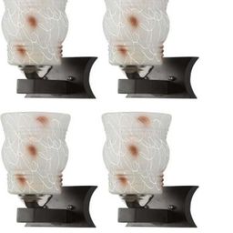 Somil Premium Designer Glass Wall / Night Lamp Elegant & Stylish Dcor Accent for Modern Interiors, color- Brown, White, Size:- 19.5 X 27 X 28 CM-image-60