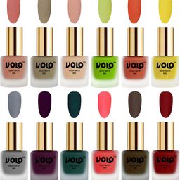 VOLO Set Of 12 Velvet Matte Nail Polish-8 ml Each-image-59